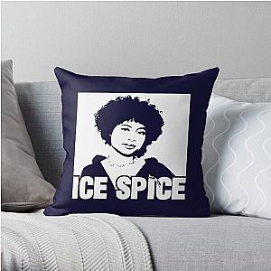 Ice Spice rapper illustration  Throw Pillow RB1608