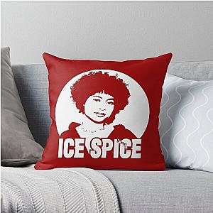 Ice Spice rapper art Throw Pillow RB1608