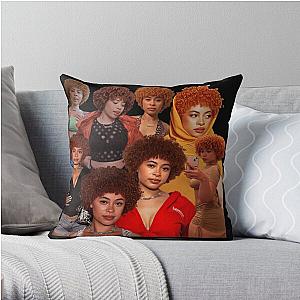 Ice Spice collage poster tribute design 2022 Throw Pillow RB1608