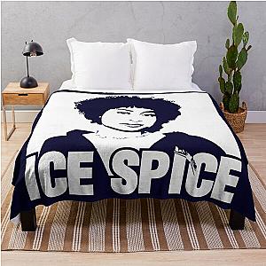 Ice Spice rapper illustration  Throw Blanket RB1608