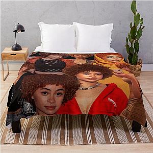 Ice Spice collage poster tribute design 2022 Throw Blanket RB1608