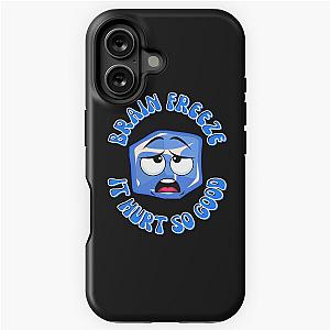 Blue Ice Cube Brain Freeze Funny Graphic T-shirt iPhone Tough Case