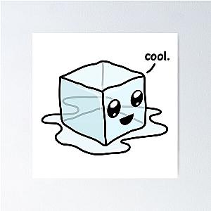 Kawaii Ice Cube Poster