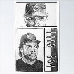 Ice Cube Sketch Poster