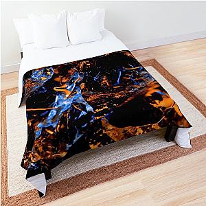 Ice cube fire Comforter