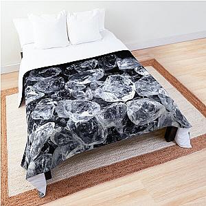 Crushed Ice Cube With Background Comforter