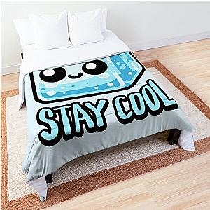 Stay cool! Cute Ice Cube Pun Comforter