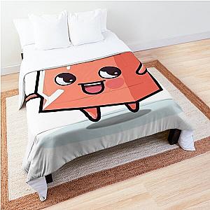 Happy Cheerul Orange Ice Cube Comforter