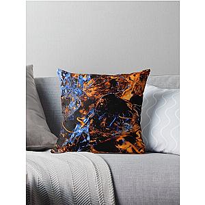 Ice cube fire Throw Pillow