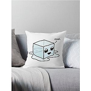 Kawaii Ice Cube Throw Pillow