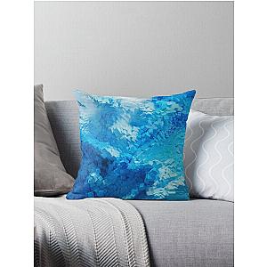 Cube water, Ice cube Throw Pillow