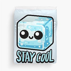 Stay cool! Cute Ice Cube Pun Duvet Cover