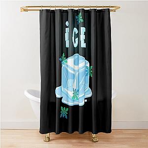 Ice Cube Melting Shower Curtain