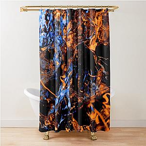 Ice cube fire Shower Curtain