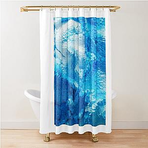 Cube water, Ice cube Shower Curtain