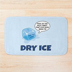 Dry Ice cartoon ice cube Bath Mat