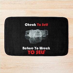 ice cube check yo self Bath Mat