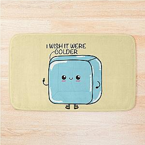 I Wish It Were Colder Kawaii ice cube Bath Mat