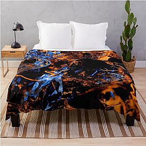 Ice cube fire Throw Blanket