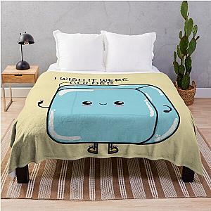 I Wish It Were Colder Kawaii ice cube Throw Blanket