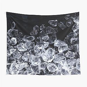 Crushed Ice Cube With Background Tapestry