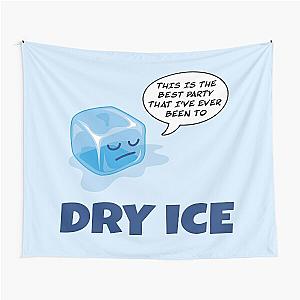 Dry Ice cartoon ice cube Tapestry