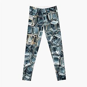 Abstract Ice Cube Pattern Leggings