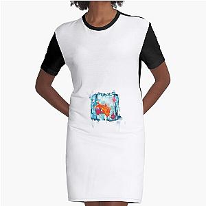 Ice Cube Fish Graphic T-Shirt Dress