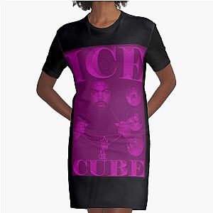 Ice Cube Purple Bootleg Vintage Graphic T-Shirt Dress