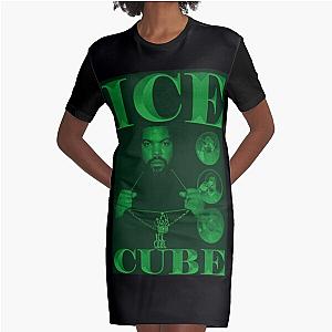 Ice Cube Green Bootleg Vintage Graphic T-Shirt Dress