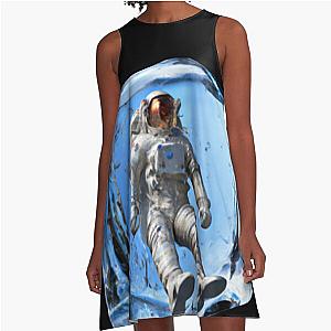 Astronaut Ice Cube A-Line Dress