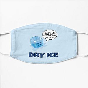 Dry Ice cartoon ice cube Flat Mask