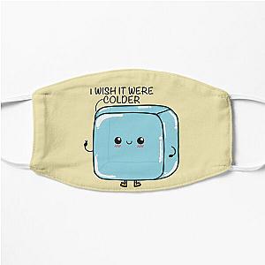 I Wish It Were Colder Kawaii ice cube Flat Mask