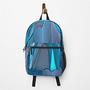 Blue Ice Cube Abstract Graphic Pattern Backpack