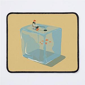 Ice Cube Fishing - Man Fishing on an Ice Cube Mouse Pad