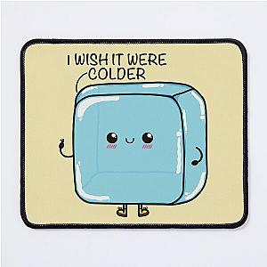 I Wish It Were Colder Kawaii ice cube Mouse Pad