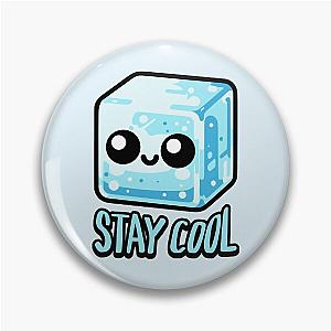 Stay cool! Cute Ice Cube Pun Pin