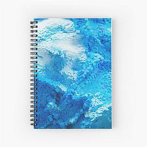 Cube water, Ice cube Spiral Notebook