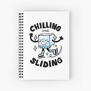 Chilling ice cube Spiral Notebook