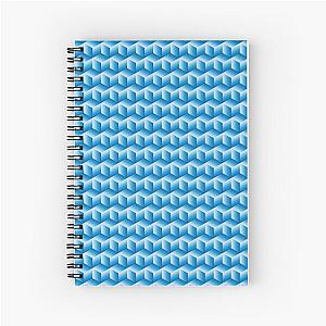 Ice Cube Optical Illusion Spiral Notebook