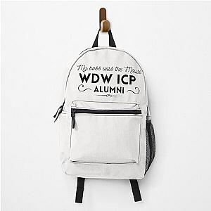 My Boss was the Mouse: WDW ICP CM Alumni, Black font Backpack RB3107