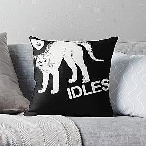 No King Cat - Idles Throw Pillow