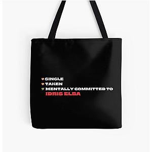 Mentally Committed To Idris Elba All Over Print Tote Bag