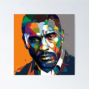 Idris Elba Wpap Art (Original)  Poster