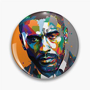 Idris Elba Wpap Art (Original)  Pin