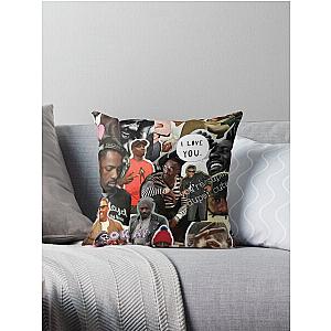 idris elba collage Throw Pillow