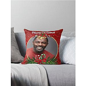 idris elba happy christmas Throw Pillow