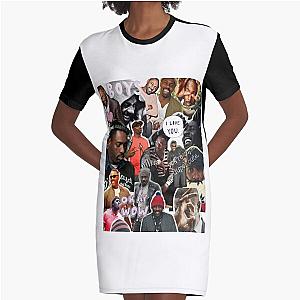 idris elba collage Graphic T-Shirt Dress