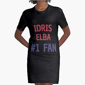 Idris Elba 1 Fan Graphic T-Shirt Dress