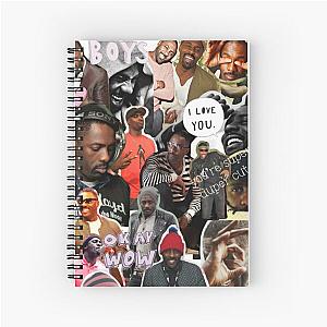 idris elba collage Spiral Notebook